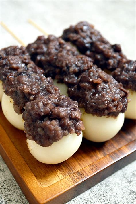 Learn how to make homemade sweet red bean paste with two methods. Dango with Red Bean Paste - Jaja Bakes - jajabakes.com
