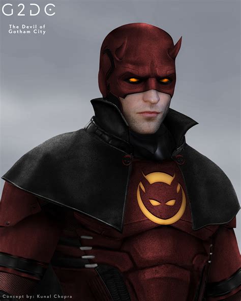 Artstation Bruce Wayne Daredevil Suit Concept