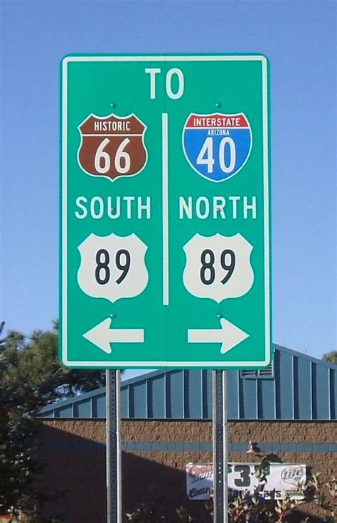 Arizona U S Highway 89 Interstate 40 And U S Highway 66