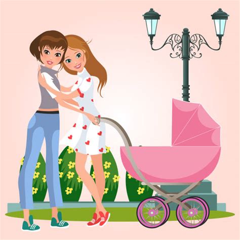 Cute Lesbian Couple Cartoons Illustrations Royalty Free Vector Graphics And Clip Art Istock