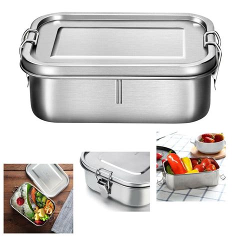Metal Bento Box Stainless Steel Lunch Box 800ml