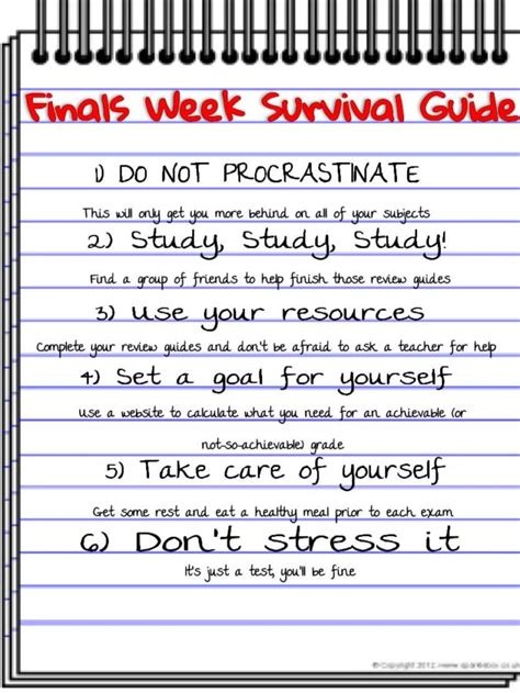 Finals Week Survival Guide The Eagle Way