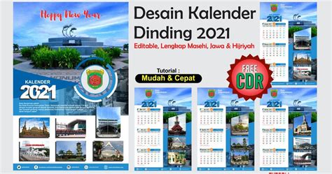Desain Kalender Dinding 2021 Dengan Coreldraw Free Cdr