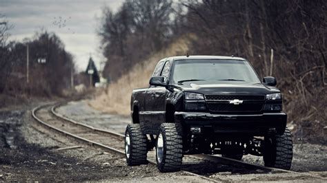 Download Beautiful Lifted Chevy Truck Wallpaper In Trucks By Amyo