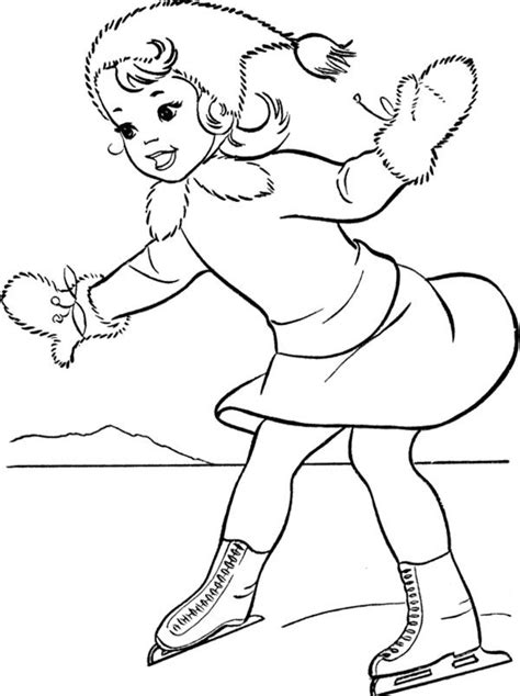 Free printable figure skating coloring pages for kids. Pin on Ice Skating