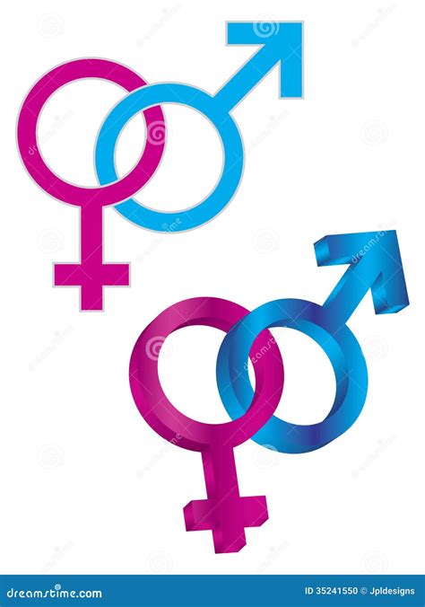 Male And Female Gender Symbol Intertwined Stock Photo Image 35241550