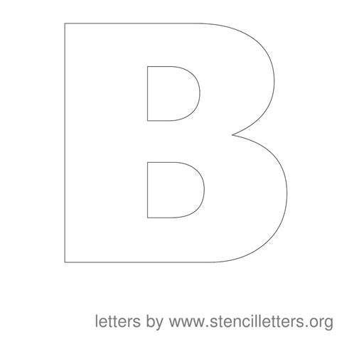1 Inch Letter Stencils Printable Free