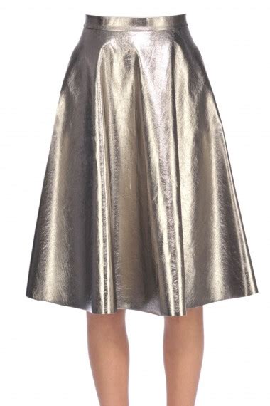 Msgm Eco Leather Skirt Buy Online On