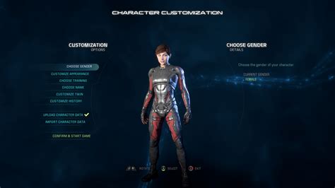 Mass Effect Andromeda Guide Character Creation Character Profiles