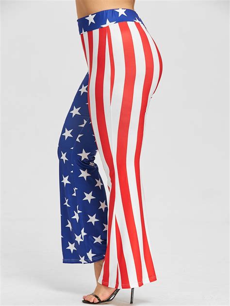 61 Off Plus Size Patriotic American Flag Pants Rosegal