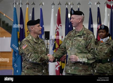 Us Army Brig Gen Christopher Laneve Left Commanding General Of