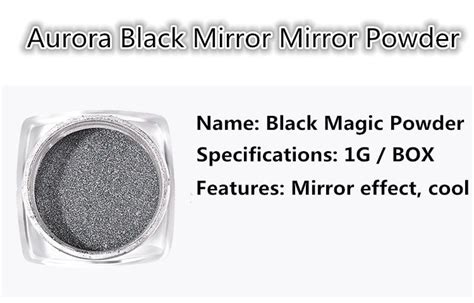 1gbox Diy Black Mirror Nail Glitter Powder Dazzling Shining Etsy