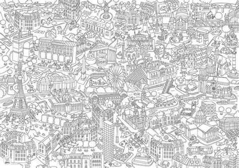 Poster à colorier 100 x 70 cm