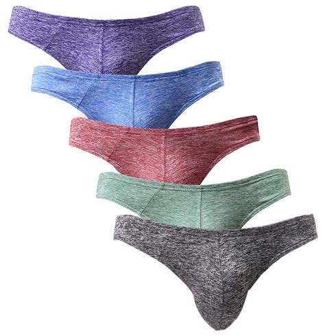 Buy Mens Sexy Stretchy Bulge Pouch T Back Thongs Underwear G String Undies Online At