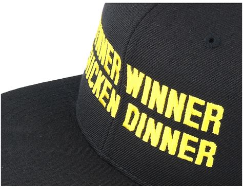 Winner Winner Chicken Dinner Black Snapback Iconic Caps Uk