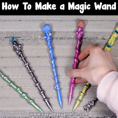 How To Make A Magic Wand Diy Magical Wands Craft Easy Peasy And Fun