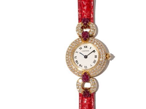 Cartier Tutti Frutti Ruby Womens Watch Switzerland Lot 21