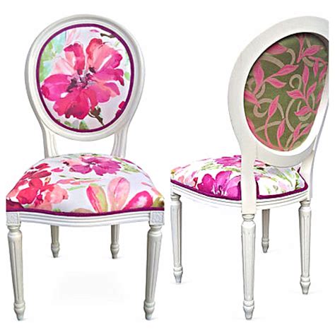 Stay updated about fabric upholstered dining chairs uk. Vintage french style round back side chair. Colorful ...