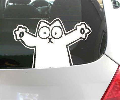 2019 Fun Decal Simons Cat Funny Car Window Sticker Aufkleber Decal