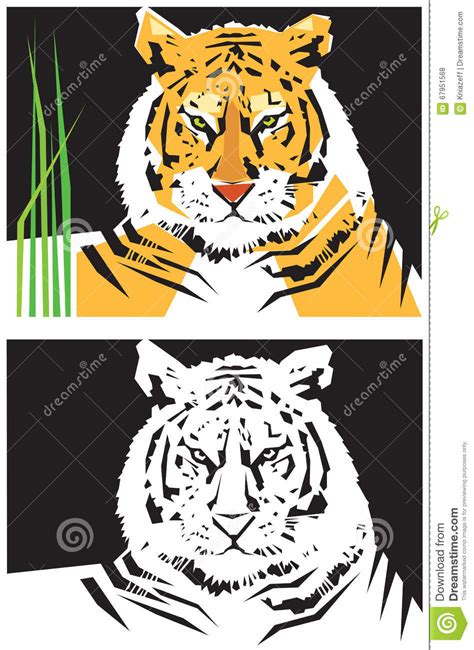 Per assistenza o per un consiglio contattaci al 370 3625247 . Immagini Stilizzate Della Tigre Illustrazione Vettoriale ...
