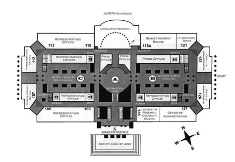 Floor Plan Us Capitol Building Map Congress Floor Plan Floors 2 3 And 4