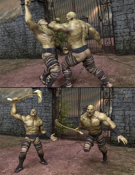Orc Battle Poses For Orc Hd And Genesis 8 Male Daz 3d