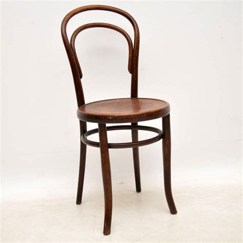 Vintage bentwood solid wood chair with pressed seat marked j & j kohn. 1920's Set of Antique Vintage Bentwood Dining Chairs by ...