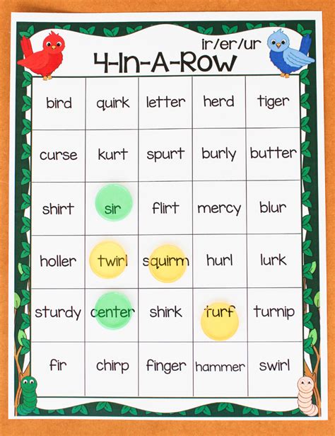 Phonics Box Ir Er Ur Activities Make Take And Teach