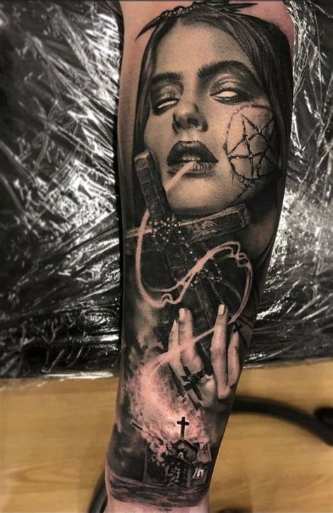 Evil Tattoos Wicked Tattoos Creepy Tattoos Gothic Girl Tattoo Skull