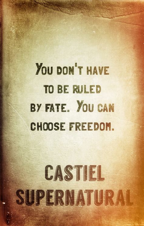 Castiel Wisdomsupernatural Quotes Wisdom Pinterest