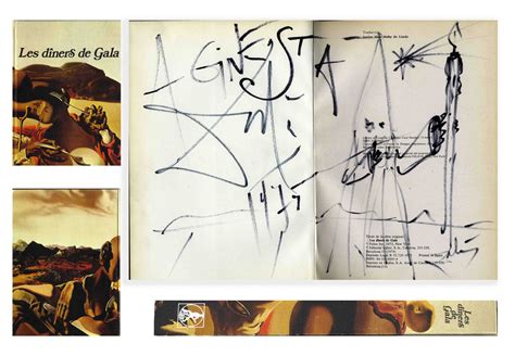 Salvador Dali Signed Sketch 55432a Hollywood Memorabilia Fine