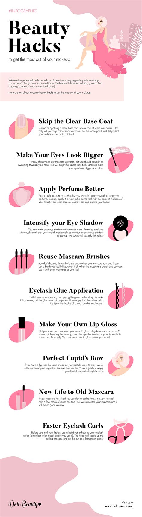 beauty hacks to get the most out of your makeup visual ly