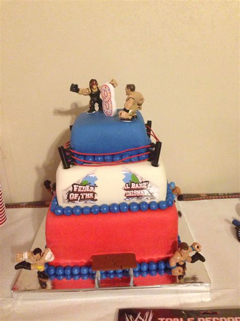 These include a rainbow road rally ice cream. Wrestling birthday cake. | Wrestling birthday cakes, Wrestling birthday, Birthday cake