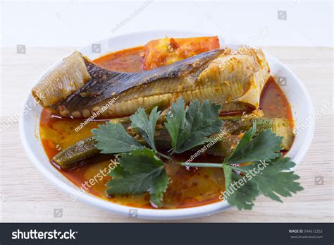 Traditional Dishes Stingray Called Asam Pedas Stock Photo 544612252