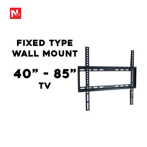 Sturdy 40 Inch 85 Inch Big Tv Wall Mount Bracket Fixed Type Universal