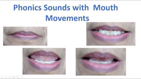 Phonics Sounds With Mouth Movements Youtube