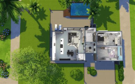 Villa Pyrite Sims 4 Cc