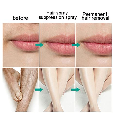 permanent stop hair growth inhibitor pubic hair repair spray facial hair remover ebay