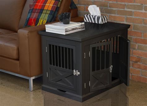 Merry Products 3 Door Furniture Style Dog Crate Black 30 Inch