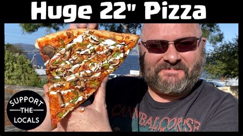 Huge 22 New York Style Pizza New Food Challenge In Hobart 🍕 Youtube