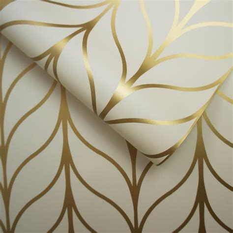 Received my gold and cream wallpaper today and all i can say is beautiful,i won't be decorating for a while as i'm collecting lots of art deco things for my living room so it will be july when i start.my wallpaper is going on my front wall i can't wait i will be sure to send a pic. Holden Shimmering Geo Striped Wallpaper Art Deco Trellis ...