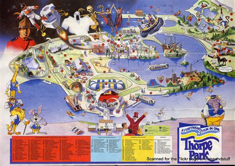 Thorpe Park Visitors Map From 1989 Trainsandstuff Flickr