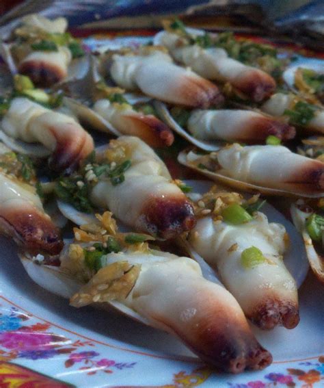 Another Photo Of Grilled Tu Hai Clams Local Seafood Specialty In