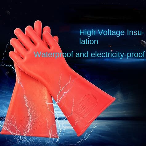 Pair Anti Electricity Protect Professional Kv High Voltage Electrical Insulating Gloves