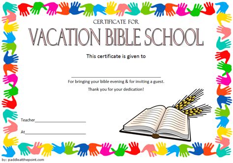 Having your own certificate of attendance will not just make your event memorable but also be useful for any future event. Printable VBS Certificates Free Download: Top 10+ Template ...