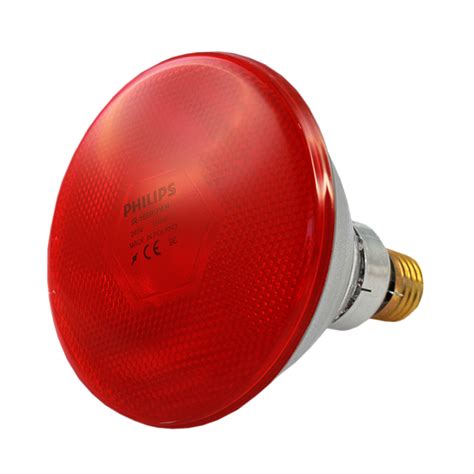 Infrared Industrial Heat Incandescent Lamp Par38 Ir 100w 240v Red E27
