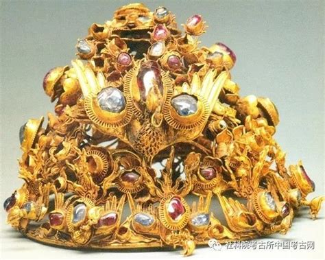 Gold Crown With Phoenix And Floral Motifs Ming Dynasty Period