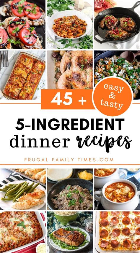 45 Easy 5 Ingredient Recipes Healthy Meals You Need To Try This Diy