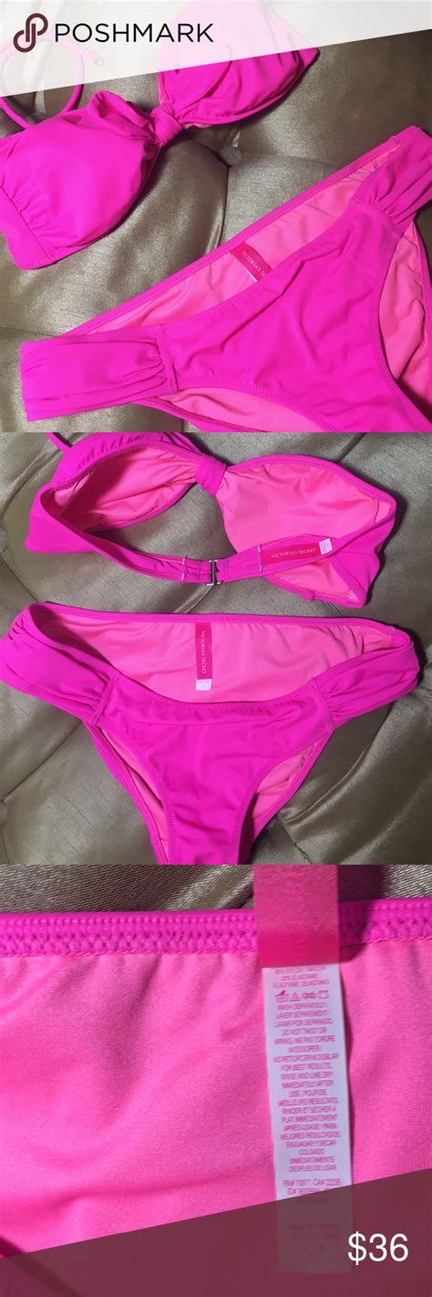 victoria s secret hot pink bikini hot pink bikini bikinis two piece bikini