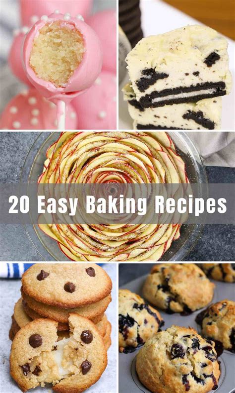 20 Easy Baking Recipes Popular Baked Goods Izzycooking